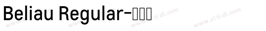 Beliau Regular字体转换